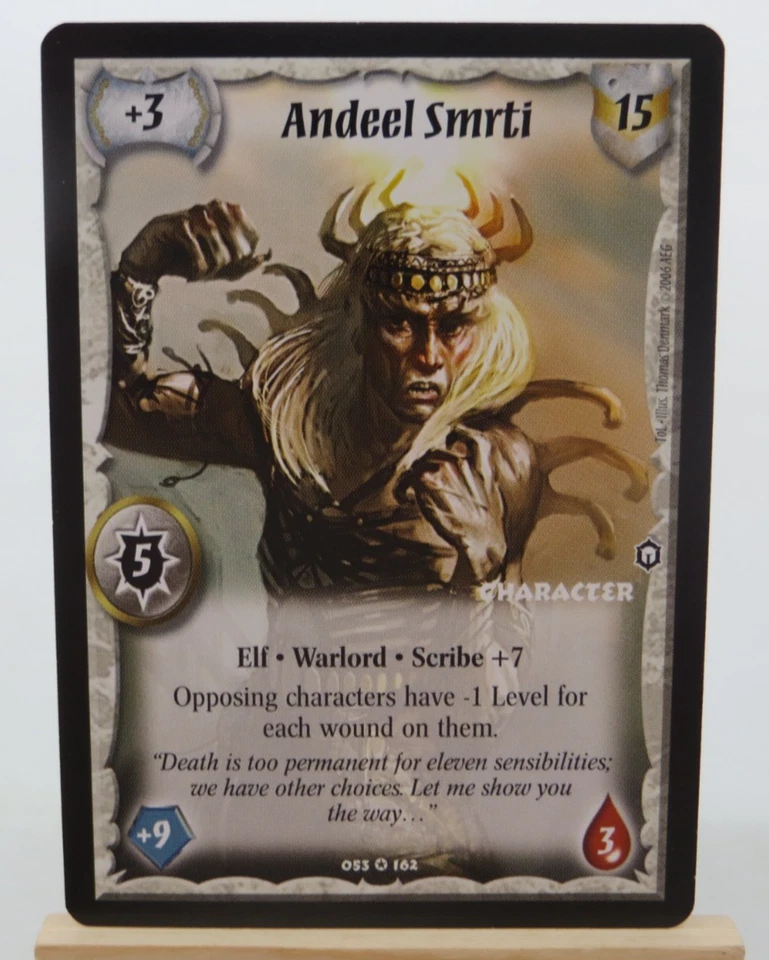 WARLORD Saga of the Storm CCG Elf Character Card ANDEEL SMRTI 053/162 - Image 1 of 2