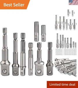 Professional 8-Piece Impact Socket Adapter Set - Chrome Vanadium Precision - Picture 1 of 8