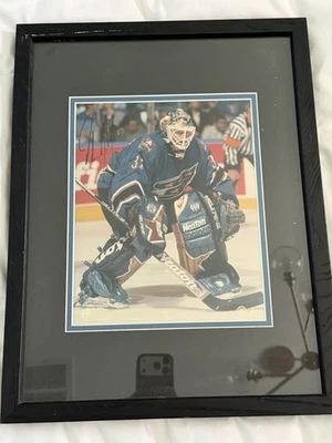 Foto autografiada 8 X 10 de Olaf Kolzig, portero de Washington Capitals Foto 1 de 4