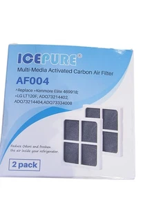 Filtro Aria Frigorifero Icepure AF004 Multi Media Carbone Attivo Confezione da 2 Nuovo - Foto 1 di 9