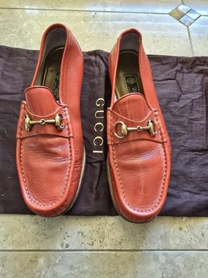 Authentic Gucci 1953 Pumpkin Patent Leather Mens Loafer US9 - Image 1 of 4