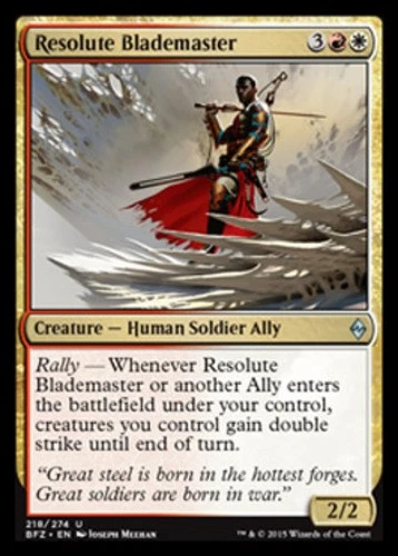x1 Resolute Blademaster - Battle for Zendikar - NM - MTG - Image 1 of 1