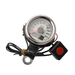 Tachometer elektronisch 0-240 km/h 48 mm weißes Zifferblatt K=1.4 - Bild 1 von 2