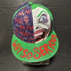 Custom Painted Glow In The Dark Joker SnapBack - Picture 1 of 5