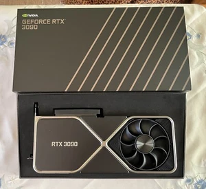 NVIDIA RTX 3090 FE, Founders Edition Graphics Card, with box and power cable - Picture 1 of 15