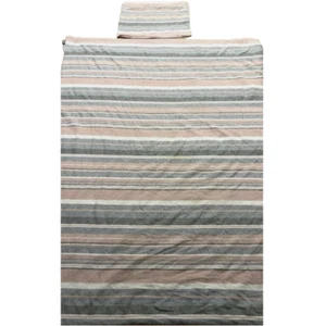 UGG Twin Blanket Comforter Pink Gray Textured Fabric One Pillowcase 64" x 80” - Picture 1 of 19