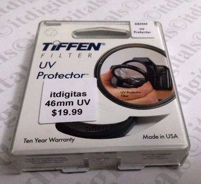 46mm TIFFEN UV Coated Lens Filter Safety Protector OEM Genuine USA 46 mm - Image 1 of 3