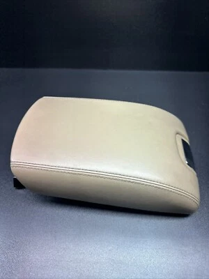 07-15 JAGUAR XK XKR CONSOLA CENTRAL REPOSABRAZOS TAPA CUERO TOSTADO OEM Foto 1 de 4