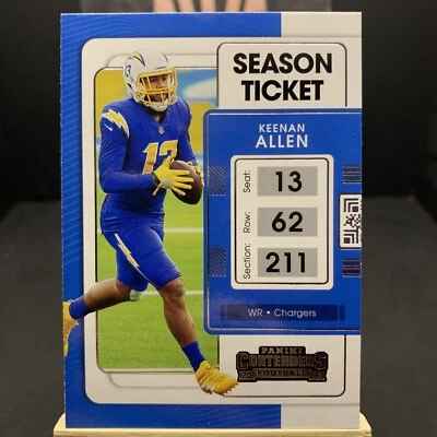 2021 Panini Contenders Season Ticket Keenan Allen #52 Los Angeles Chargers - Image 1 of 2