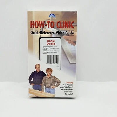 Hometime HOW TO CLINIC Quick Reference Video Guide VHS Deck Decking NIP Foto 1 de 4