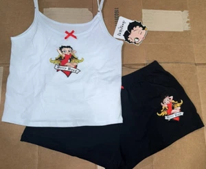 Betty Boop Junior’s 2 PIECE PJ SET SIZE MEDIUM NEW - Picture 1 of 3