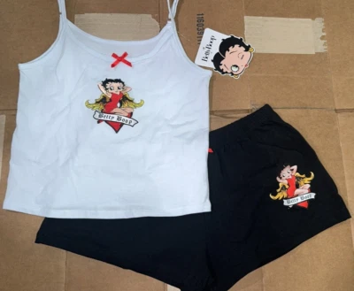 Betty Boop Junior’s 2 PIEZAS PJ SET TALLA MEDIANA NUEVO Foto 1 de 3