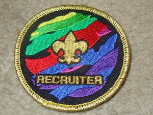 Pfadfinder BSA Jungtier Bär Wolf Webelos Uniform Rekrutierer Auszeichnung Gold Mylar Patch - Bild 1 von 1