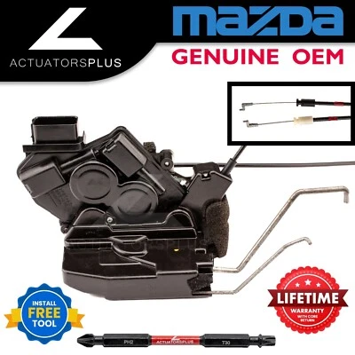 Actuador de pestillo de cerradura de puerta del conductor delantero izquierdo fabricante de equipos originales Mazda 5 06-10 **Garantía de por vida Foto 1 de 4