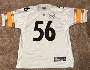 Reebok Pittsburgh Steelers Lamarr Woodley Adult Home Jersey Size L 