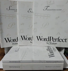 WordPerfect for Windows Version 5.2 Complete User Manuals / Paperwork NO Disks - Picture 1 of 7