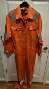 Rare Maersk Jobmaster Norwegian Pyrovatex Antiflame Orange Jumpsuit Size 54 - Picture 1 of 7