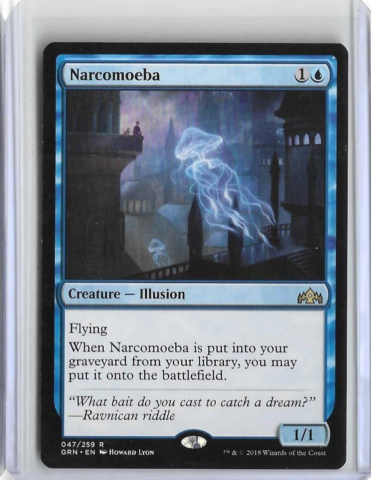 MTG Narcomoeba Guilds of Ravnica (GRN) Rare Magic Card #047 Unplayed - Image 1 of 1