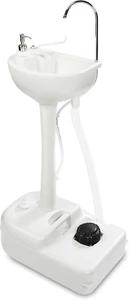 Portable Outdoor Foot Pump Camping Sink – Collapsible Hand Wash Basin W/ 5 Gallo - Picture 1 of 8