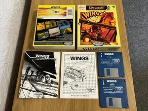 Amiga Cinemaware Wings Vintage Game - Boxed & Working -👽👾Pomysł na prezent retro👾👽 - Zdjęcie 1 z 24