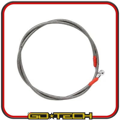 TUBO FRENO IN TRECCIA AERONAUTICO MOTO SCOOTER RACING UNIVERSALE 200 cm GRIGIO - Imagen 1 de 2