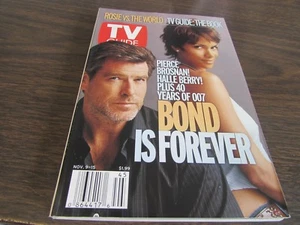 TV GUIDE - NOV 9th 2002 - JAMES BOND 007 FOREVER - HALLE BERRY, BROSNAN  - COVER - Picture 1 of 1