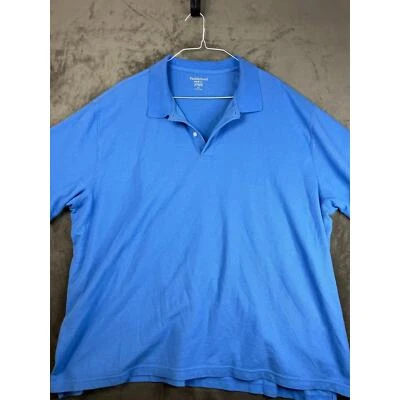 Saddlebred Blue Short Sleeve Polo Shirt Mens 3X Comfort Flex Church Golf Work - Image 1 of 4