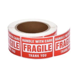 1 Roll 3"X5" Fragile Stickers Handle with Care Warning Packing Shipping Label - Picture 1 of 7