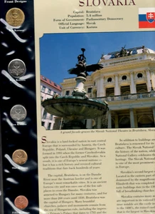 Monedas de todo el mundo Eslovaquia 5 monedas BU UNC 1993-2004 5,10 corona 1994 - Imagen 1 de 2