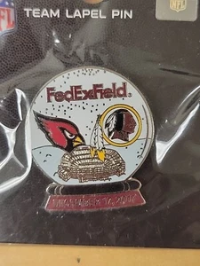 Arizona Cardinals VS Washington Redskins Commanders Game day Pin 12/17/2017 - Picture 1 of 1