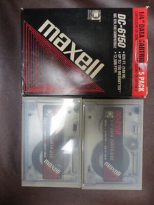 Lot of 4 NEW SEALED, Maxell DC-6150, 620 feet, Formatted 1/4 Inch Data Cartridge - Picture 1 of 3