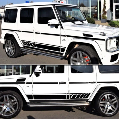 G63 Edition 463 Side Stripes Decals Stickers For Mercedes G Class AMG 2012-2018 - Image 1 of 4