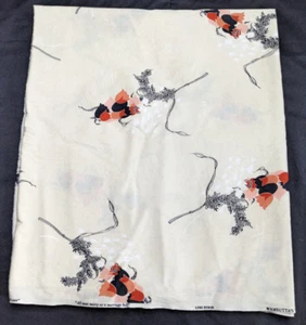 Campana de boda vintage Wamsutta Lord Byron de 3+ yardas tela floral crema 35" x 120" - Imagen 1 de 5