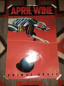 Póster promocional original de APRIL WINE Animal Grace 1984 - ¡ENVÍO Y ENVÍO GRATIS! - Imagen 1 de 1