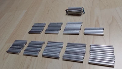 Modellbahn  100 Alu Rohre + Facharbeiter Preiser Noch Figuren HO H0 HOe H0e 1:87 - Bild 1 von 4