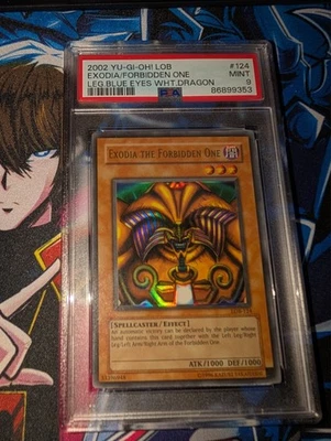 Yugioh Exodia the Forbidden One LOB-124 Unlimited- PSA 9 - Image 1 of 2