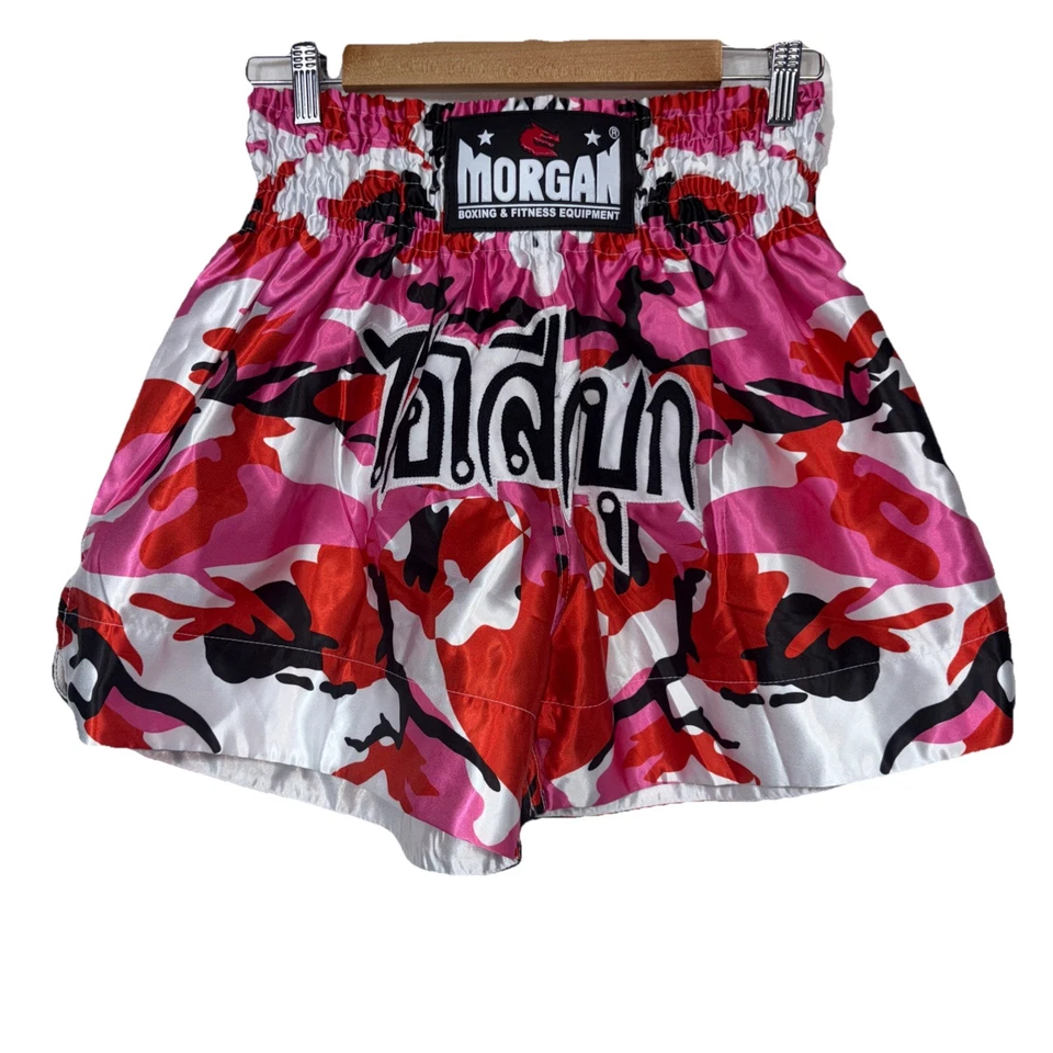 Pantalones Cortos Muay Thai (Morgan Sports) - Rosa Diabla Camuflaje Talla L Tarifa Post Foto 1 de 4