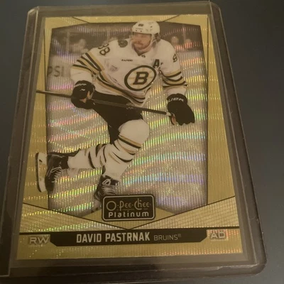 2024-25 OPC Platinum Neon Yellow Surge #183 David Pastrnak  - Image 1 of 2