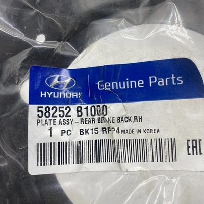 HYUNDAI 正品零件 58252-B1000 盘子组件-后制动背,右手 58252B1000 — 第 1/4 张图片