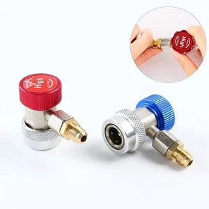 2Pack R134A Quick Connector Adapter Couple Auto AC Manifold Gauge Low/High HVAC - Imagen 1 de 8