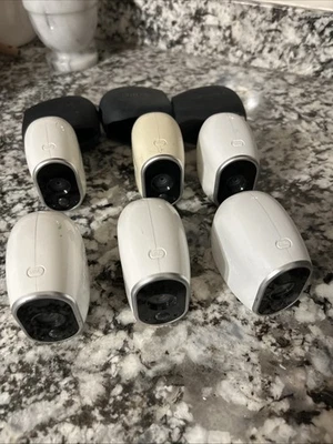 Netgear Arlo VMC3030 Add-on HD In/ Outdoor Security Cameras /UNTESTED  /LOT  6 + - Image 1 of 4