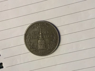 1788 The Old Lane State Maryland 50 States Quarter 2000..Rare Coin - Image 1 of 2