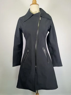 Nike Sportswear Softshell Fleece Gorpcore Tech Trench Coat Black XS Asymmetrical - Image 1 of 4