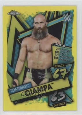 2021 Topps Chrome WWE Slam Attax Yellow Refractor /99 Tommaso Ciampa #107 - Image 1 of 2