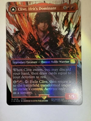 Clive, Ifrit's Dominant (0318) (Borderless) Final Fantasy Foil MTG - Image 1 of 4