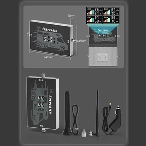GOBOOST-Amplificateur cellulaire 3g 4g 5g 4 bandes pour voiture, 70dB, 700, 850, - Photo 1 sur 6