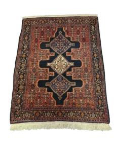 Perserteppich Orientteppich Handgeknüpfter Teppich Senneh Bidjar 160x121cm - Bild 1 von 17