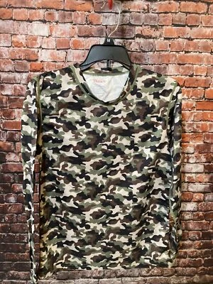Hanes Boys Youth Thermal Shirt Long Johns Camo Size L (14-16) - Image 1 of 4