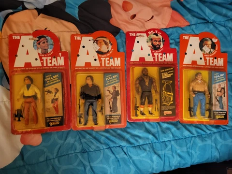 The A-Team, Amy Allen, Hannibal, Templeton, BA Baracus, Vintage 1983 Galoob NIB Cover