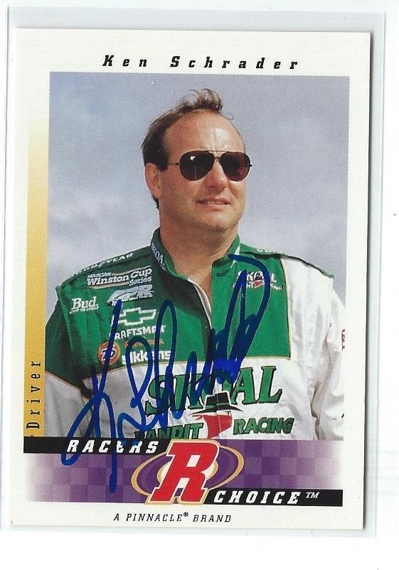 Ken Schrader Signed 1997 Racers Choice Card #33   NASCAR - Image 1 of 1